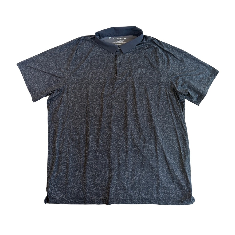 Under Armour Mens Iso-Chill Polo Shirt 2XL Gray Heather Active Golf Performance